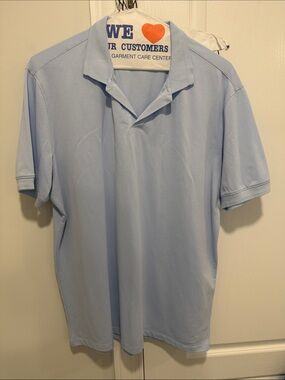 Light Blue Men’s Polo Shirt - Classic Short Sleeve purchased in Milan
